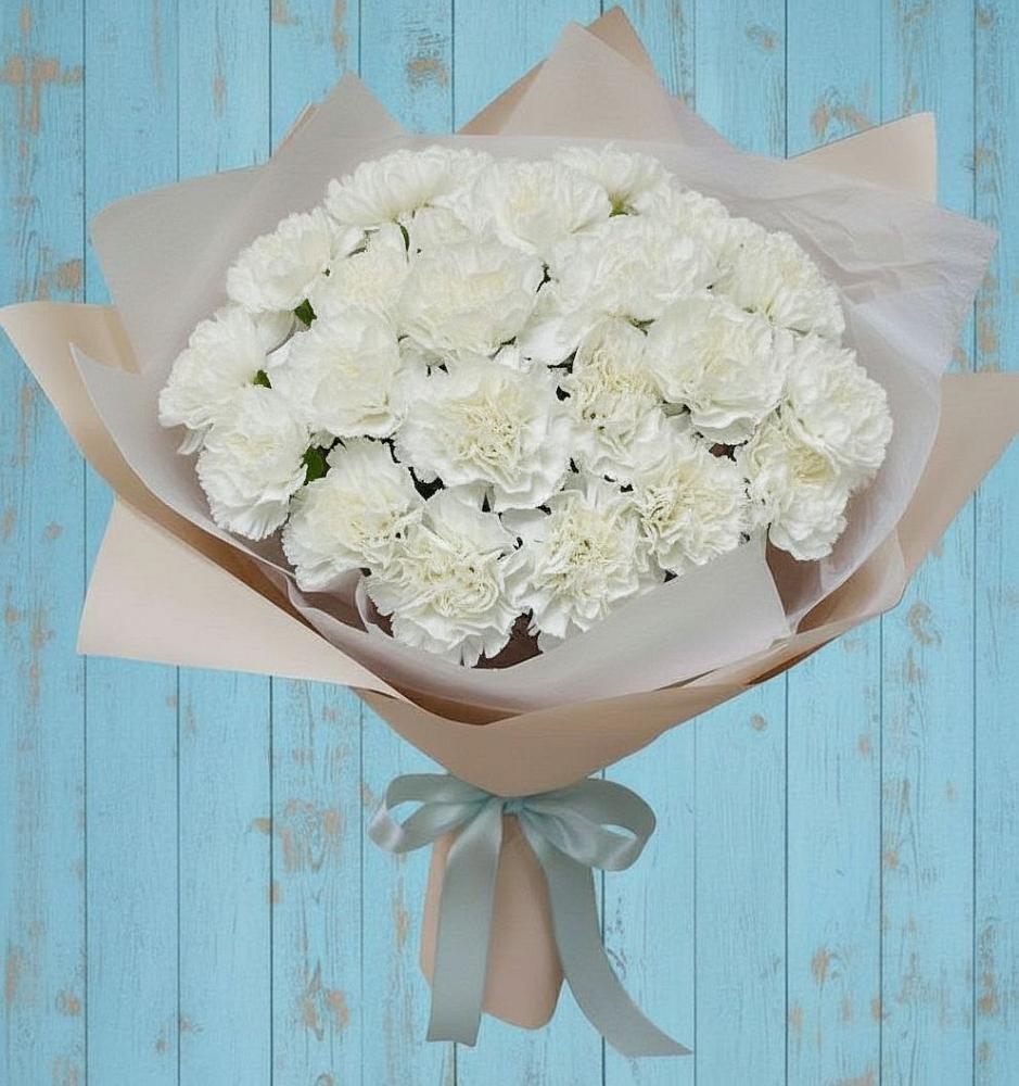 Букет цветов из: Гвоздики в Октябрьском Оренбургская область