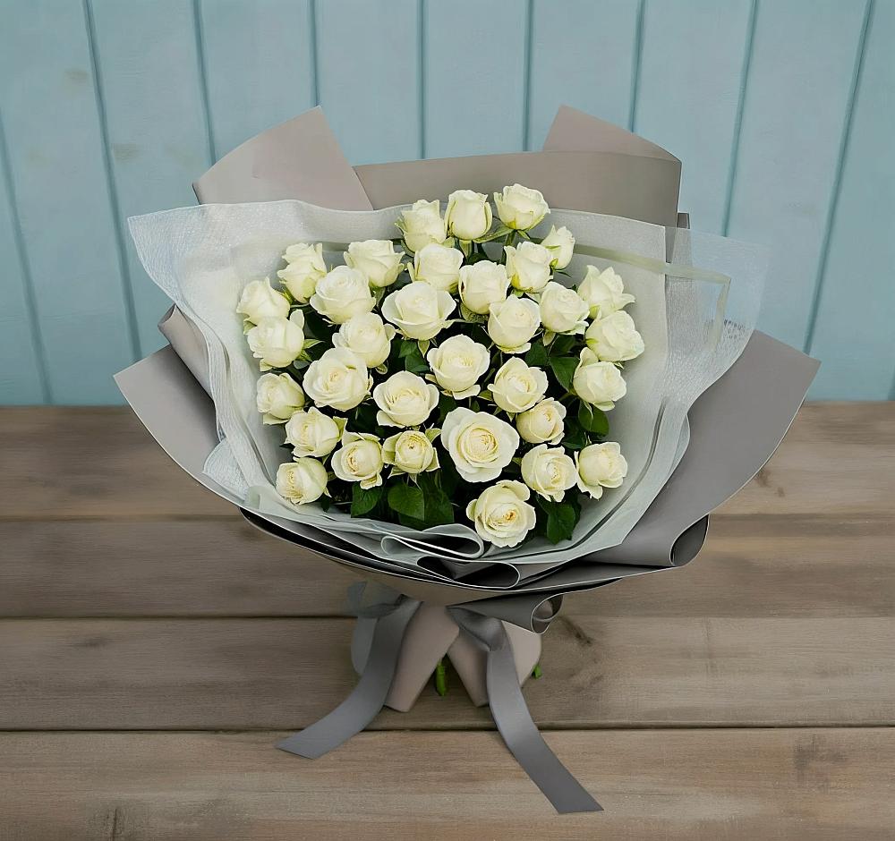 Букет Белоснежная нежность в Октябрьском Оренбургская область