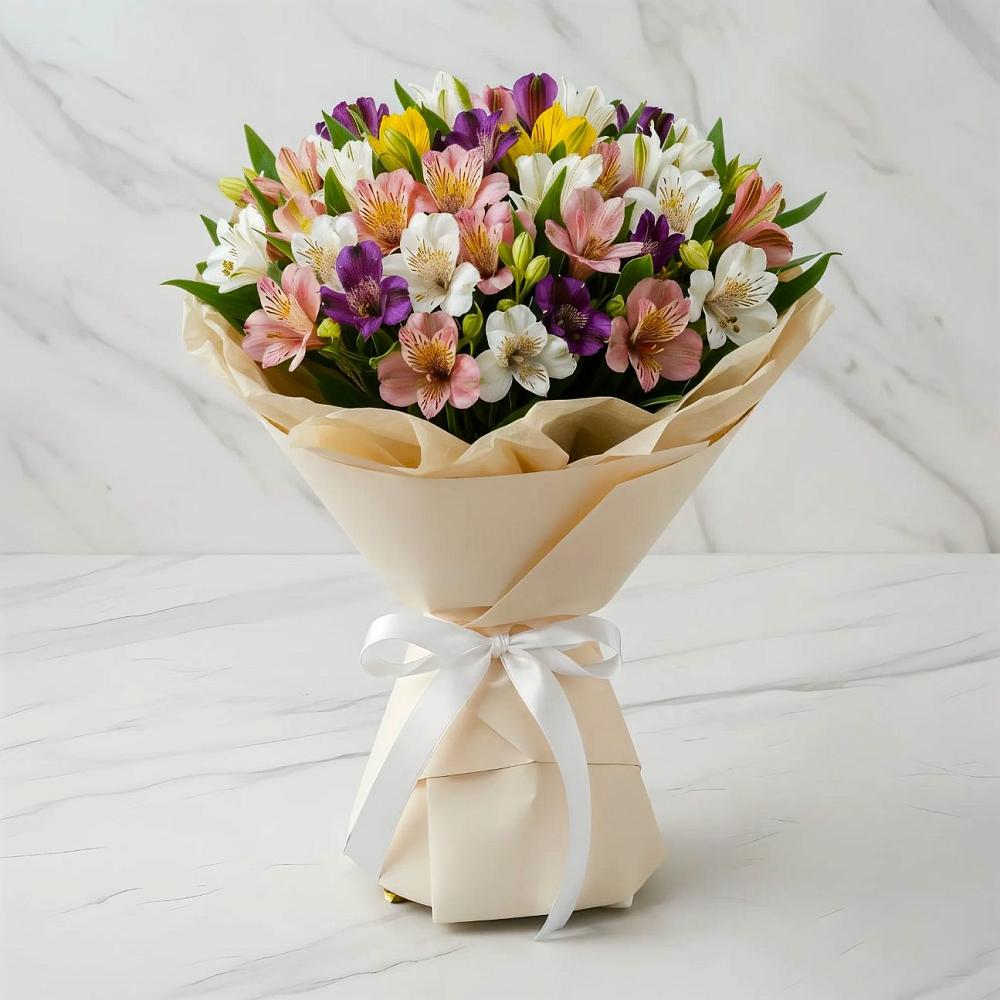 Букет цветов из: Альстромерии в Октябрьском Оренбургская область