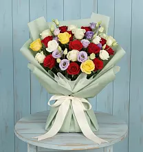 Букет цветов из:  Розы #REPLACE_PRED# Октябрьском Оренбургская область