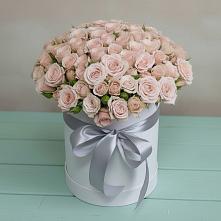 Цветочная композиция из Розы в шляпной коробке #REPLACE_PRED# Октябрьском Оренбургская область