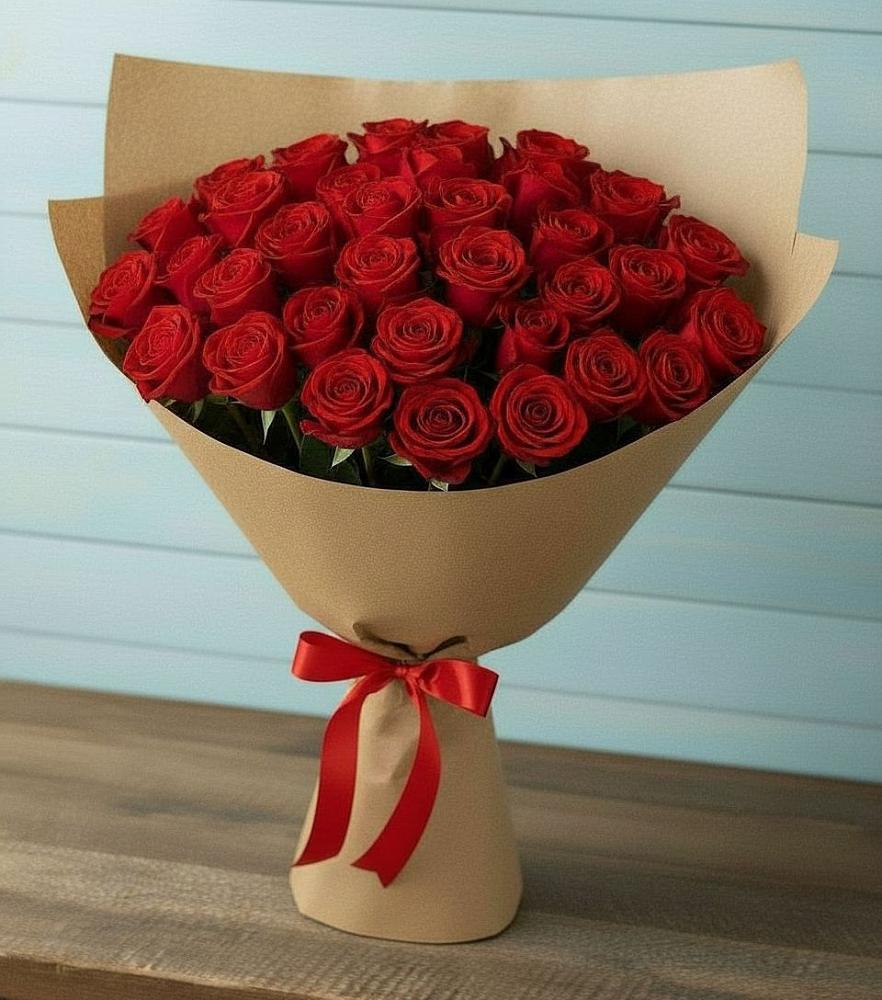 Букет Красные розы Милано в Октябрьском Оренбургская область