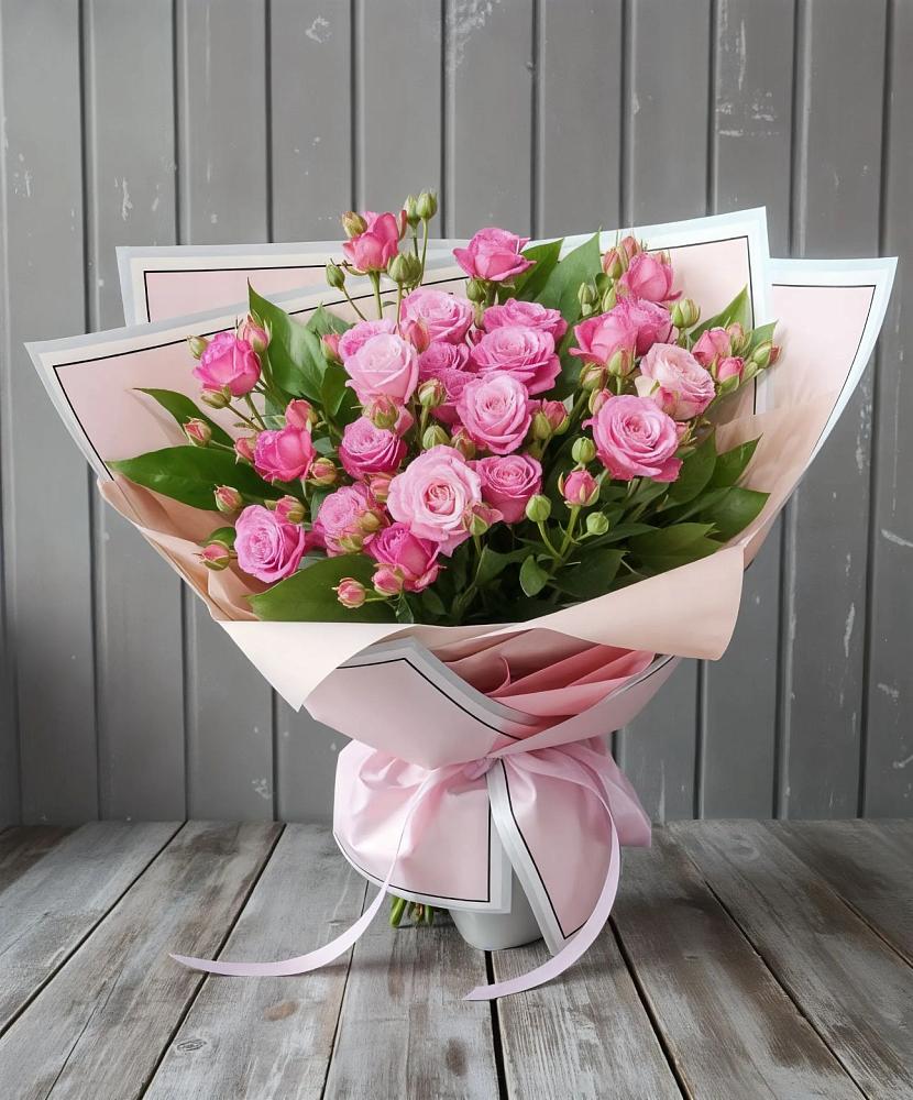 Букет Розовый кустик в Октябрьском Оренбургская область