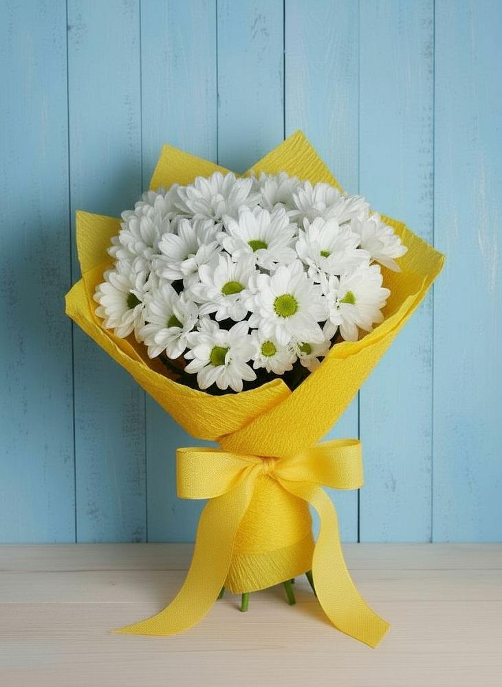 Букет цветов из: Хризантемы в Октябрьском Оренбургская область