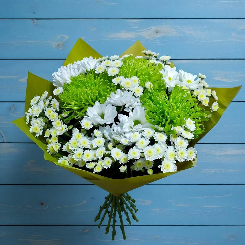 Букет цветов из: Хризантемы в Октябрьском Оренбургская область