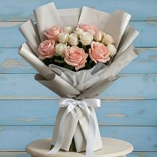 Букет цветов из:  Розы #REPLACE_PRED# Октябрьском Оренбургская область