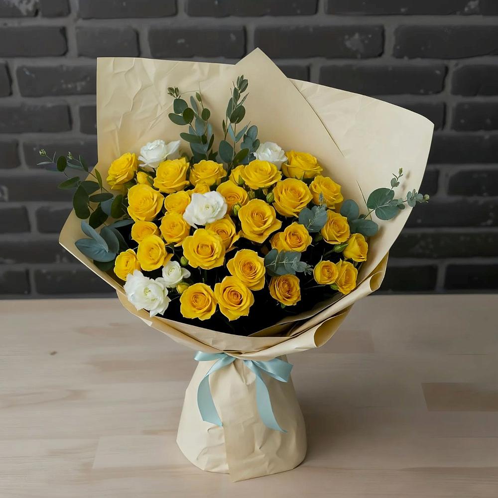 Букет цветов из: Розы в Октябрьском Оренбургская область