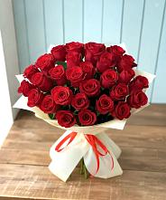 Букет 29 Красных роз в Октябрьском Оренбургская область