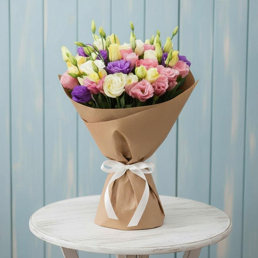 Букет цветов из: Лизиантусы в Октябрьском Оренбургская область