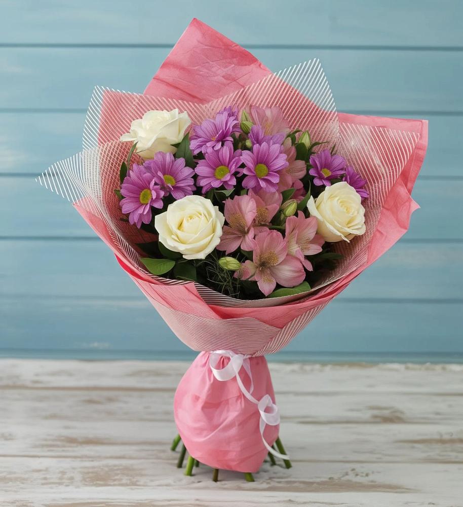 Букет цветов из: Герберы в Октябрьском Оренбургская область