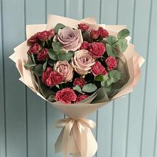 Букет цветов из:  Гвоздики и Розы #REPLACE_PRED# Октябрьском Оренбургская область