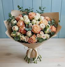 Букет цветов из:  Альстромерии и Розы в Октябрьском Оренбургская область