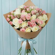 Букет цветов из:  Розы #REPLACE_PRED# Октябрьском Оренбургская область